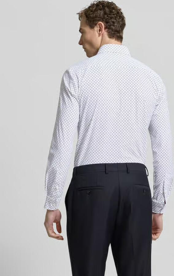 Boss Slim fit vrijetijdsoverhemd met all-over motief model 'P-ROAN-K-F-261'