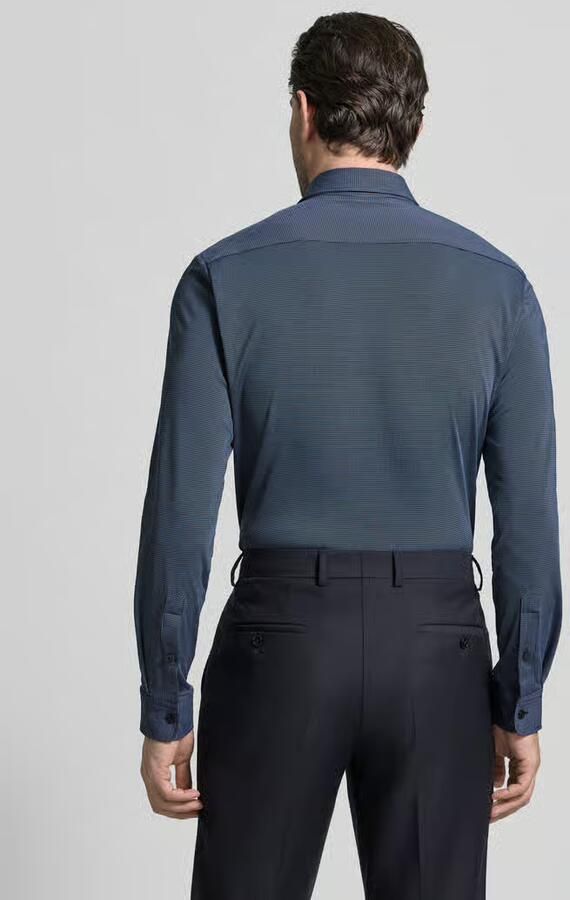 Boss Slim Fit vrijetijdsoverhemd van katoenmix model 'P-ROAN-K-F-261'