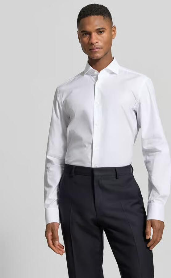 Boss slim fit vrijetijdsoverhemd van puur katoen - Foto 4