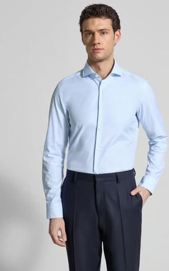 Boss slim fit vrijetijdsoverhemd van puur katoen - Foto 2