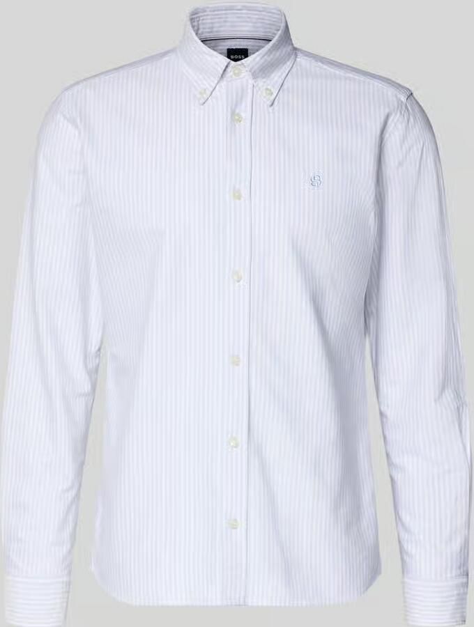 Boss Slim fit vrijetijdsoverhemd van puur katoen model 'H-ROAN'