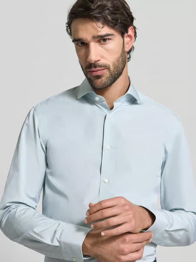 Boss Slim fit vrijetijdsoverhemd van puur katoen model 'HANK' - Foto 2