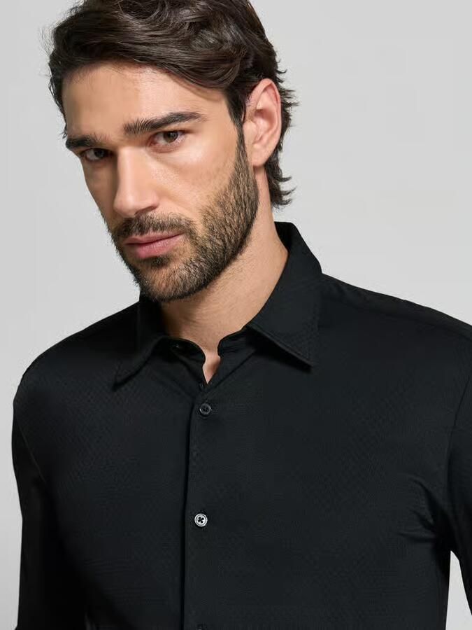 Boss slim fit zakelijk hemd met kentkraag model 'ROAN'