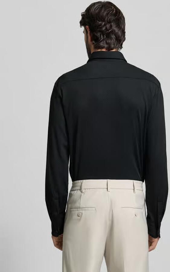 Boss slim fit zakelijk hemd met kentkraag model 'ROAN'
