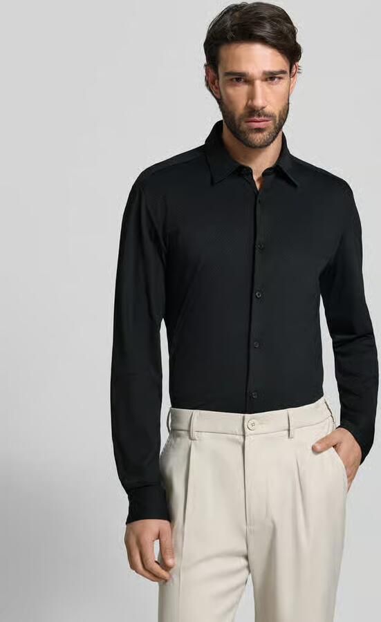 Boss slim fit zakelijk hemd met kentkraag model 'ROAN' - Foto 4
