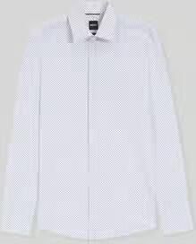 Boss Slim fit zakelijk overhemd met all-over motief model 'P-Hank-kent-C1-222'