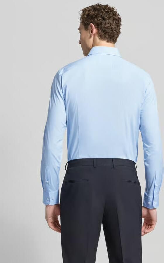 Boss Slank fit shirt gemaakt van ijzerlichtelastische katoenen popeline Blauw Heren - Foto 4
