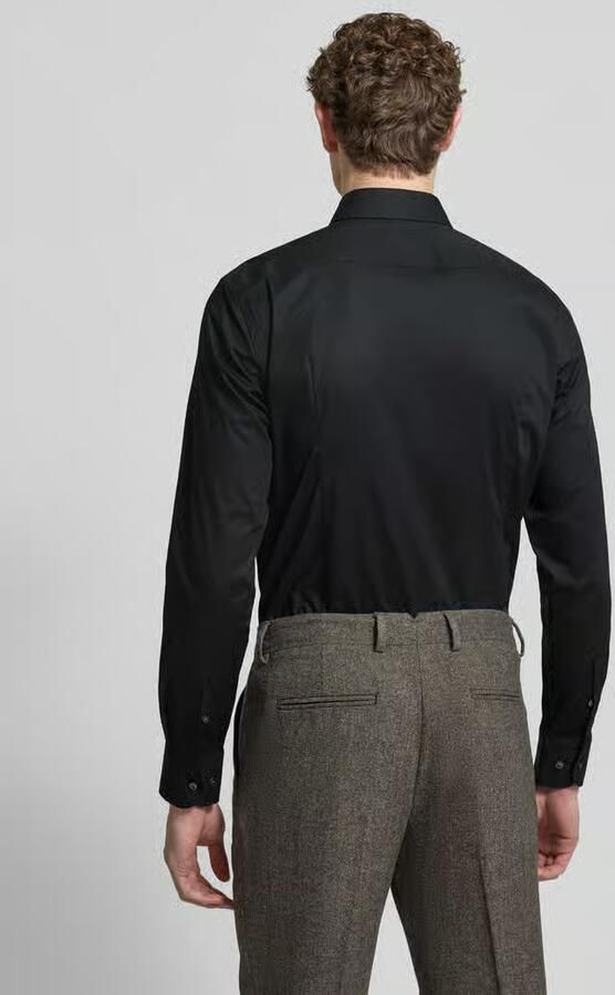 Hugo Boss Zwarte overhemdjurk ML 5 H-Hank 39 Black Heren - Foto 6