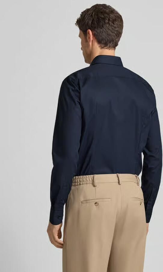 Hugo Boss Heren Zwart Overhemdjurk Slim Fit Donkerblauw Blue Heren - Foto 15