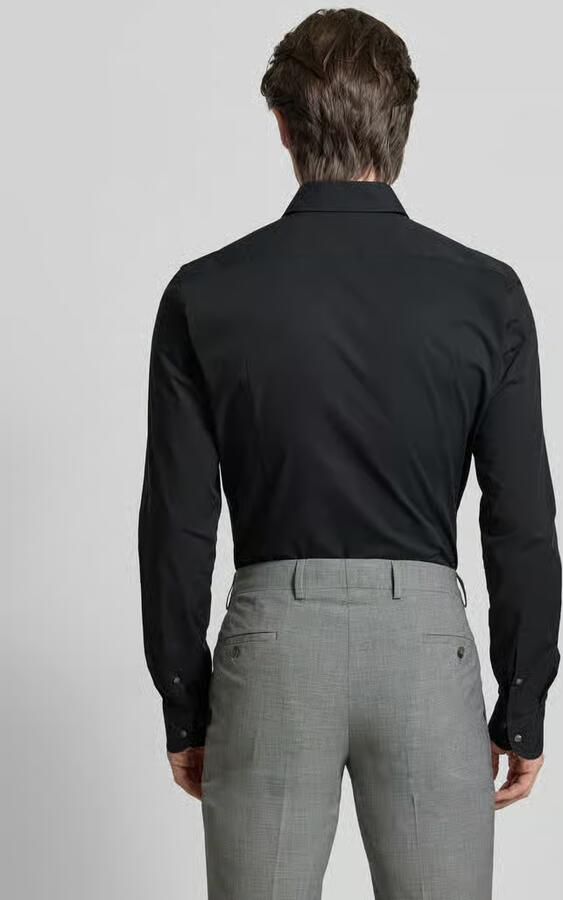 Boss Slim fit zakelijk overhemd van popeline met extra lange mouwen - Foto 2
