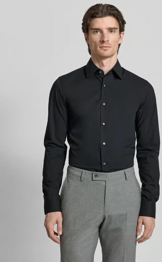Boss Slim fit zakelijk overhemd van popeline met extra lange mouwen - Foto 3
