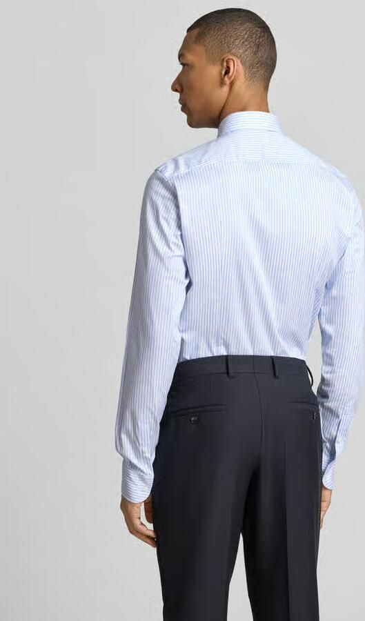 Boss slim fit zakelijk overhemd met extra lange mouw model 'H-HANK'