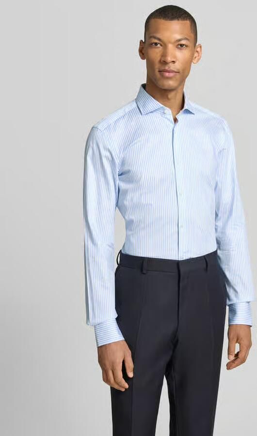 Boss slim fit zakelijk overhemd met extra lange mouw model 'H-HANK' - Foto 2
