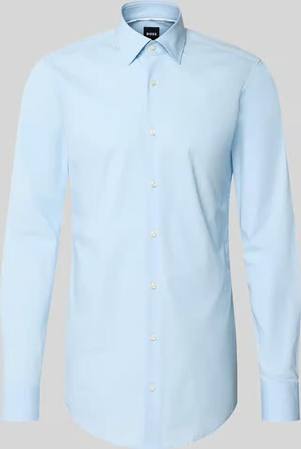 Boss slim fit zakelijk overhemd met extra lange mouw model 'H-HANK-KENT-C1-214' - Foto 2