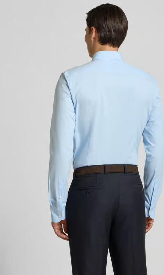 Boss slim fit zakelijk overhemd met extra lange mouw model 'H-HANK-KENT-C1-214' - Foto 3