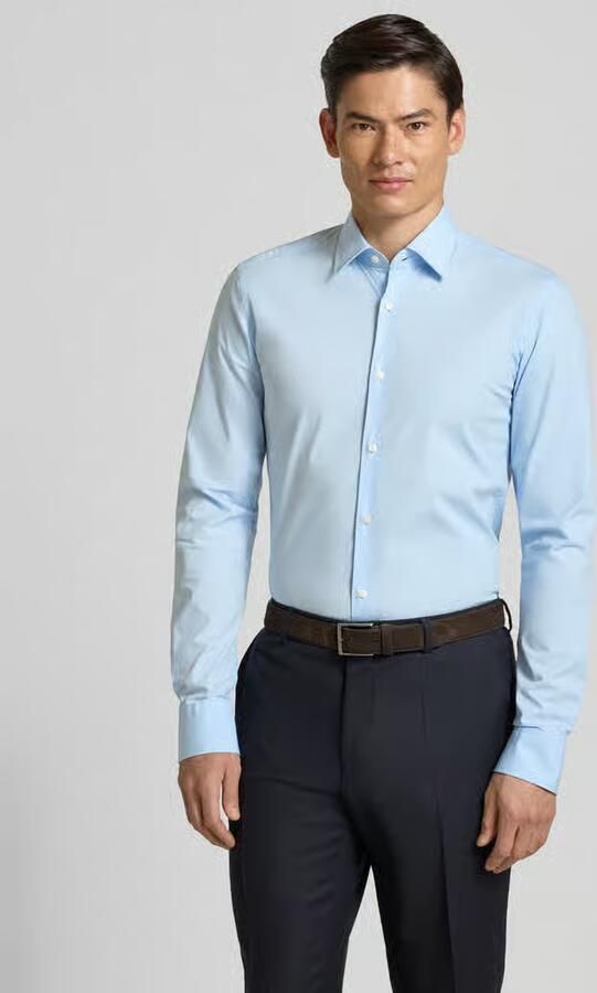 Boss slim fit zakelijk overhemd met extra lange mouw model 'H-HANK-KENT-C1-214' - Foto 2