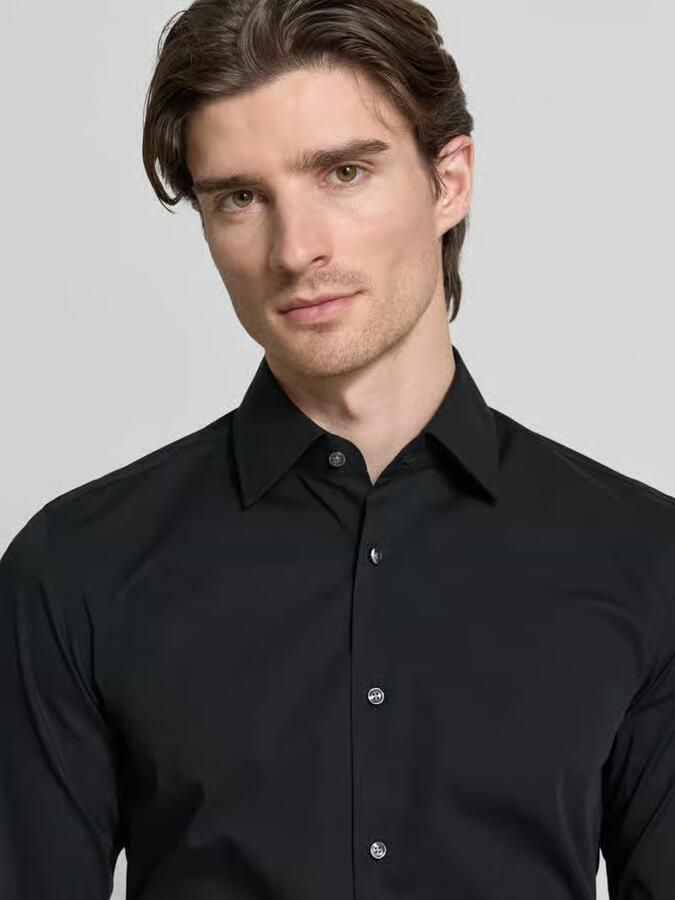 Boss Slim fit zakelijk overhemd van popeline met extra lange mouwen - Foto 2