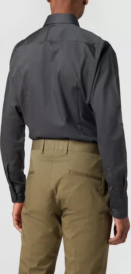 Boss Slim fit zakelijk overhemd van twill met extra lange mouwen