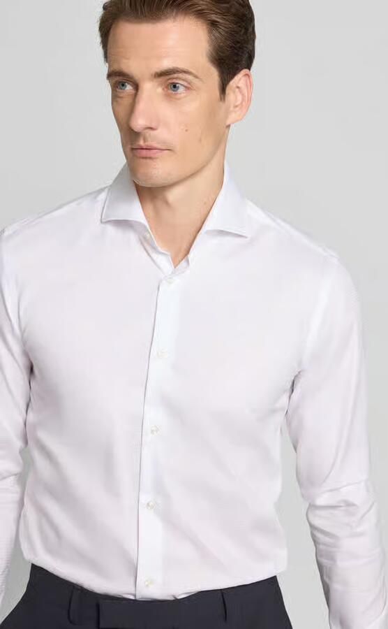 Boss Slim fit zakelijk overhemd met extra lange mouwen model 'HANK' - Foto 2