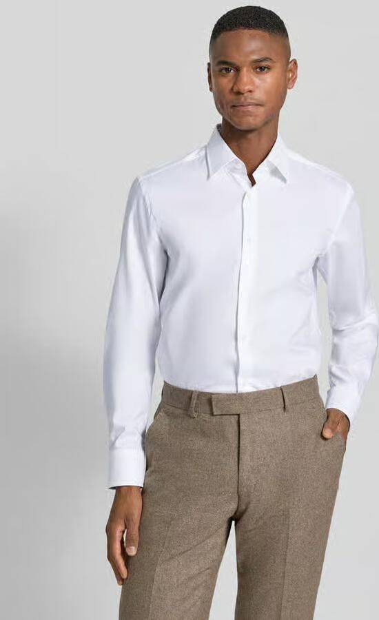 Boss Slim fit zakelijk overhemd met extra lange mouwen model 'HANK' - Foto 2