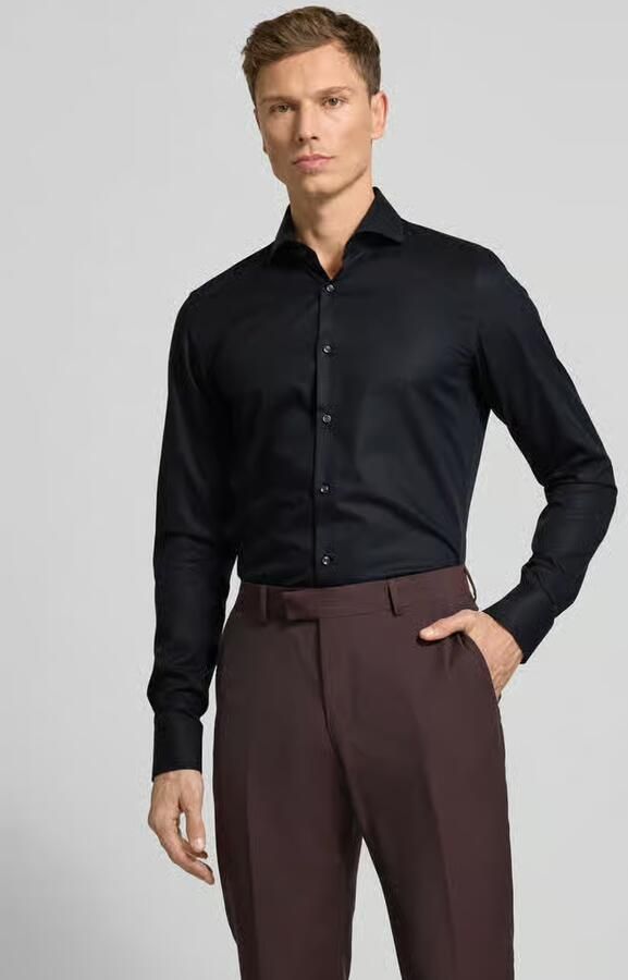 Boss Slim fit zakelijk overhemd met extra lange mouwen model 'HANK' - Foto 2