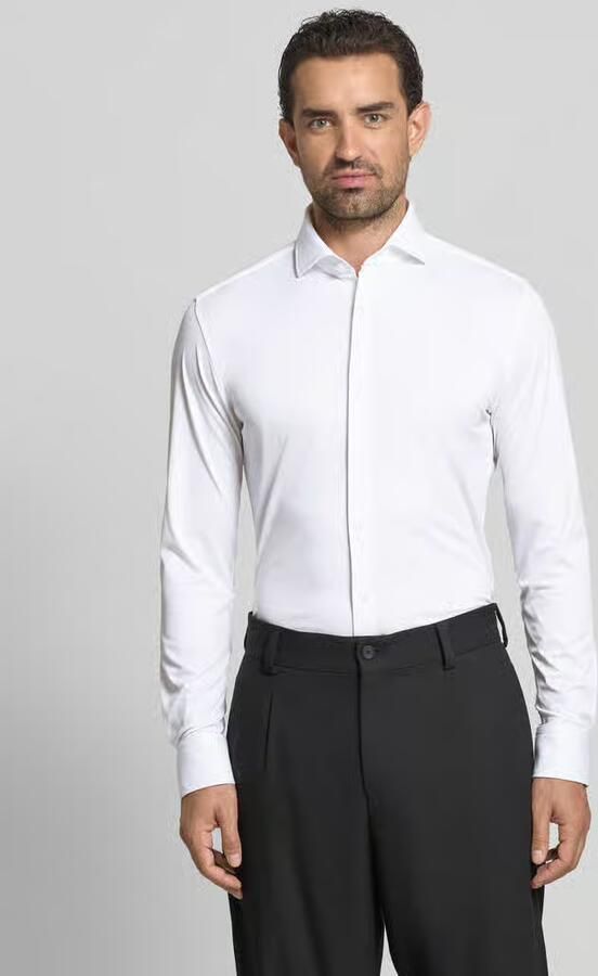 Boss Slim fit zakelijk overhemd met haaikraag model 'HANK' - Foto 2