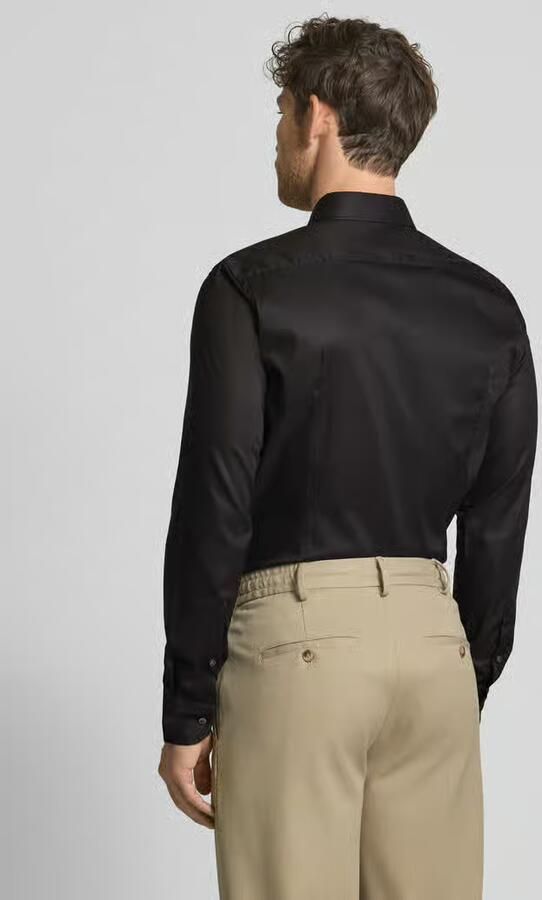 Boss Slim fit zakelijk overhemd met kentkraag model 'Hank Kent'