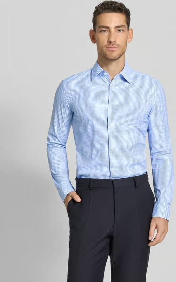 Boss slim fit zakelijk overhemd met kentkraag model 'P-HANK-K-261' - Foto 4
