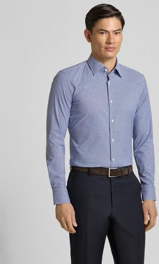 Boss slim fit zakelijk overhemd met kentkraag model 'P-HANK-K-261' - Foto 4