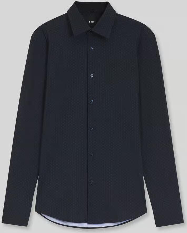 Boss Slim Fit zakelijk overhemd met kentkraag model 'P-HANK-K_261'