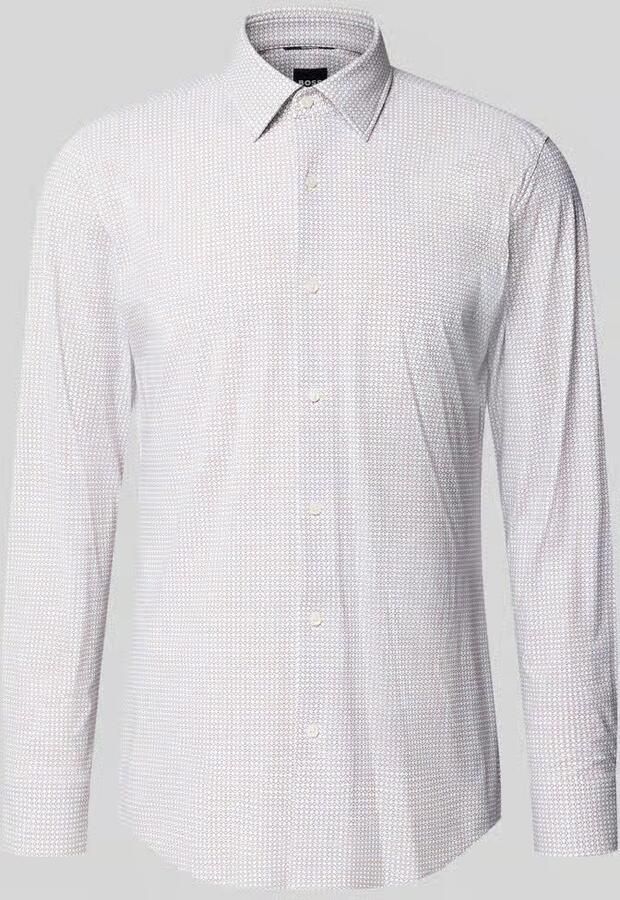 Boss Slim Fit zakelijk overhemd met kentkraag model 'P-HANK-K_261'