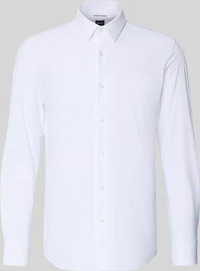 Boss slim fit zakelijk overhemd met kentkraag model 'P-HANK-S'