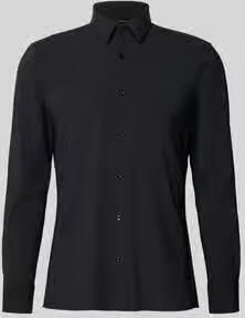 Boss slim fit zakelijk overhemd met kentkraag model 'P-HANK-S'