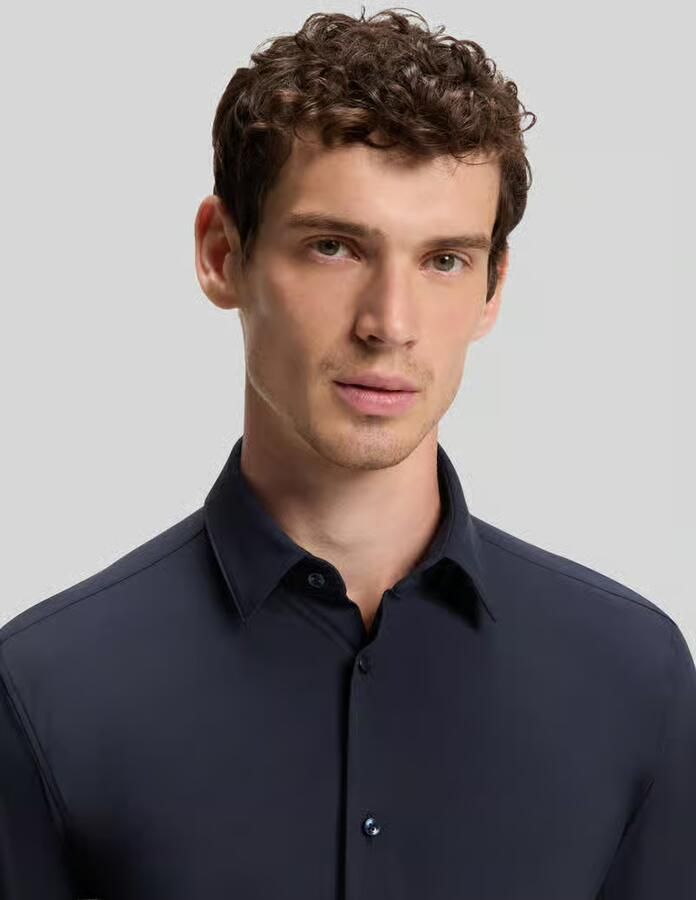 Boss slim fit zakelijk overhemd met kentkraag model 'P-HANK-S'