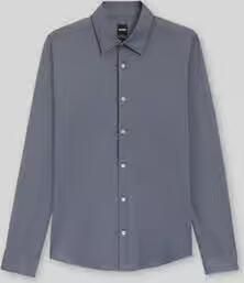 Boss Slim fit zakelijk overhemd met Kentkraag Model 'ROAN'