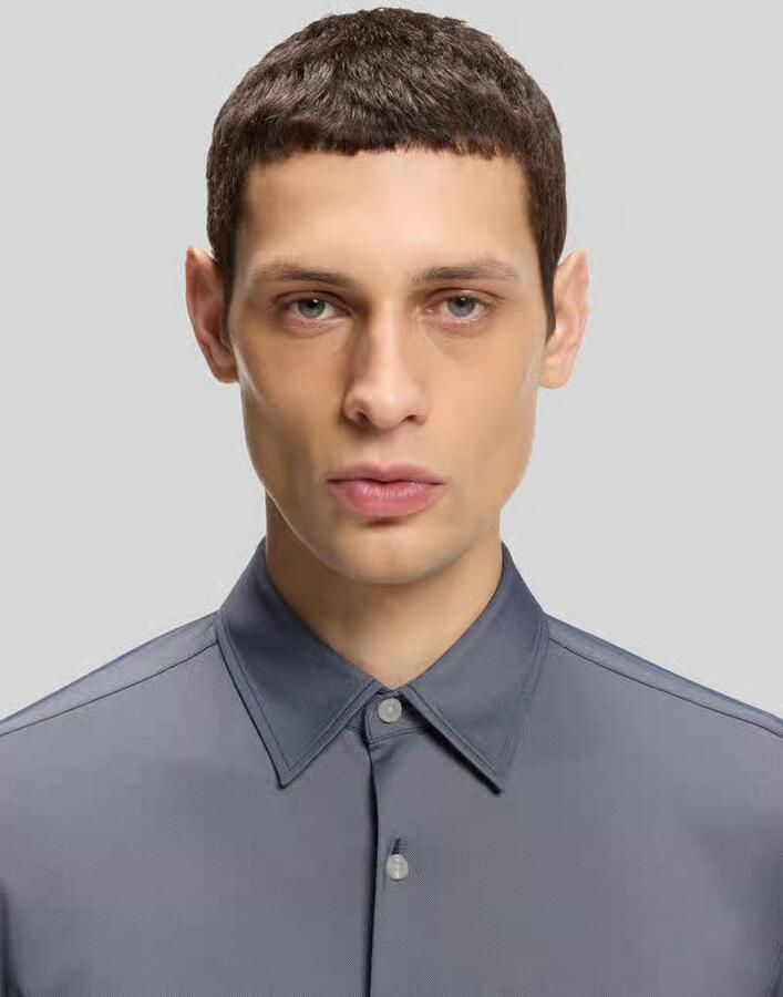 Boss Slim fit zakelijk overhemd met Kentkraag Model 'ROAN'