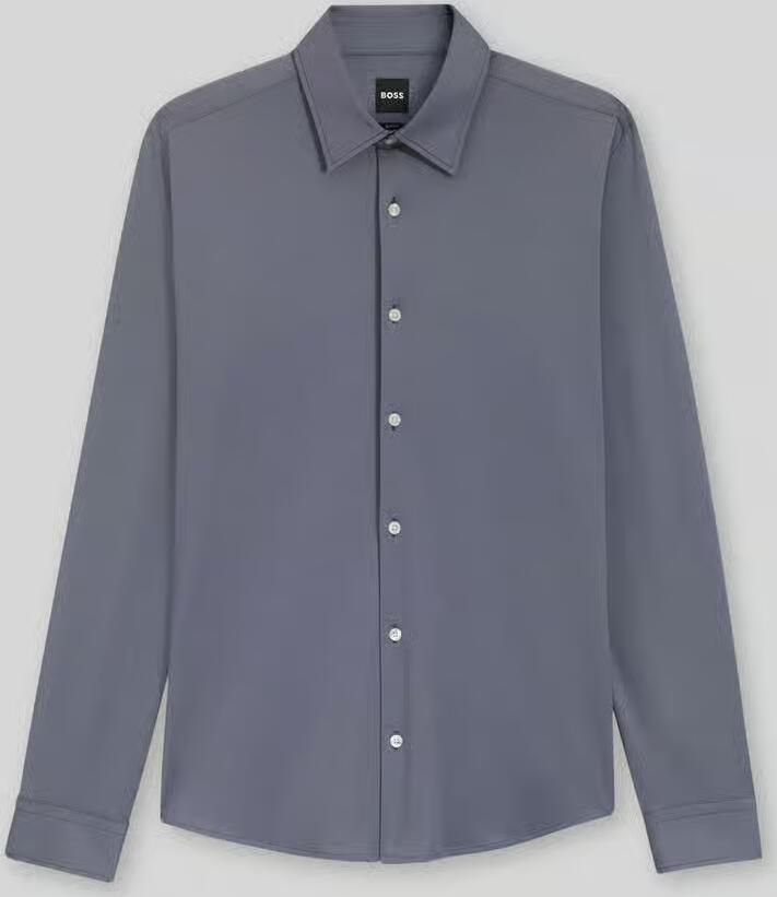 Boss Slim fit zakelijk overhemd met Kentkraag Model 'ROAN' - Foto 2