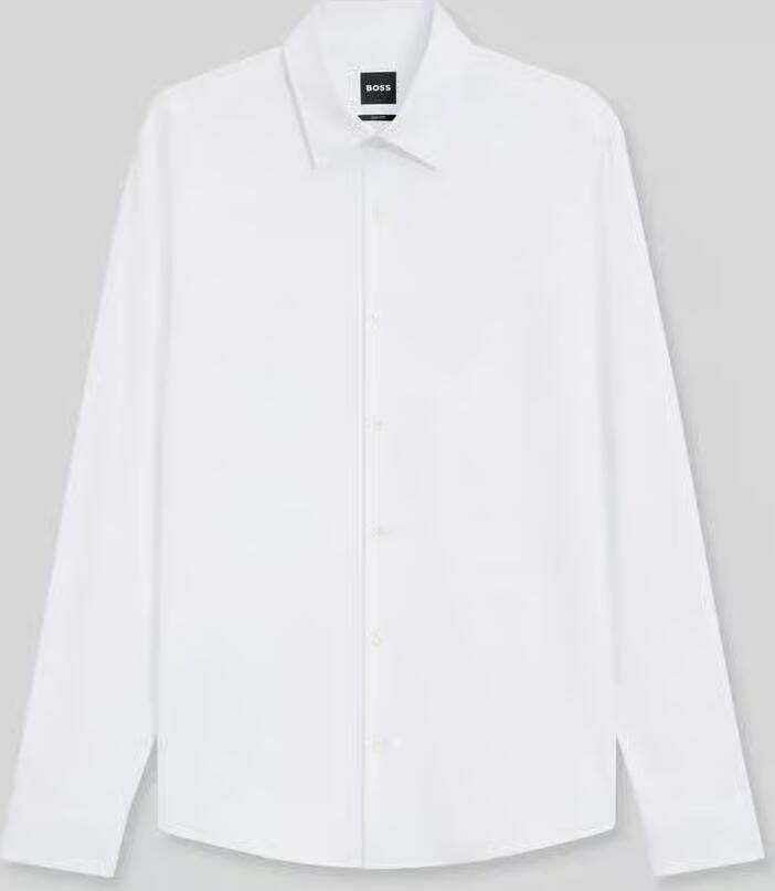 Boss Slim fit zakelijk overhemd met Kentkraag Model 'ROAN' - Foto 2
