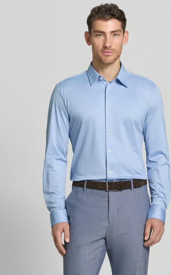 Boss Slim fit zakelijk overhemd met Kentkraag Model 'ROAN' - Foto 4