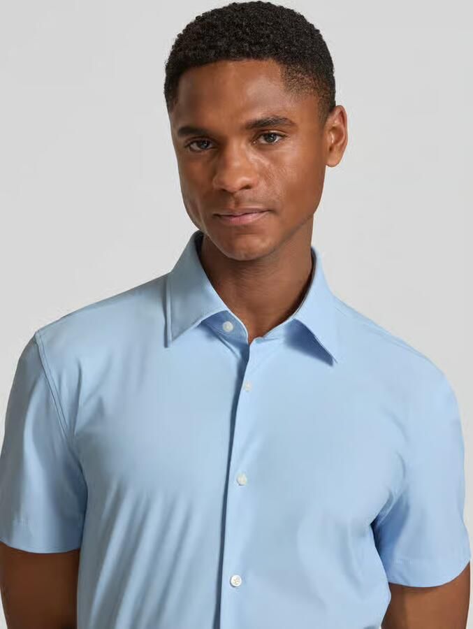 Boss slim fit zakelijk overhemd met korte mouw model 'P-HANK-K-SH-262'