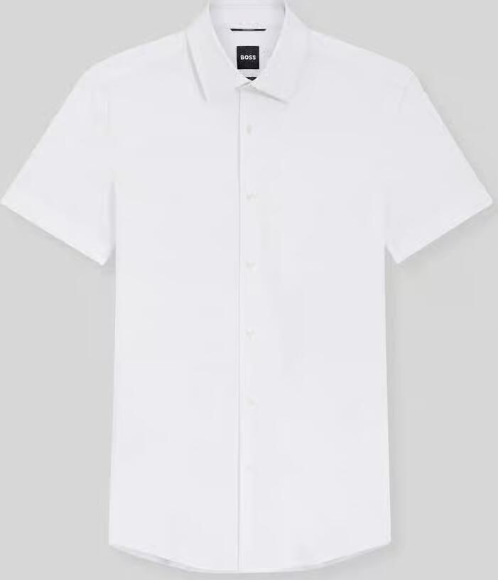 Boss slim fit zakelijk overhemd met korte mouw model 'P-HANK-K-SH-262' - Foto 2