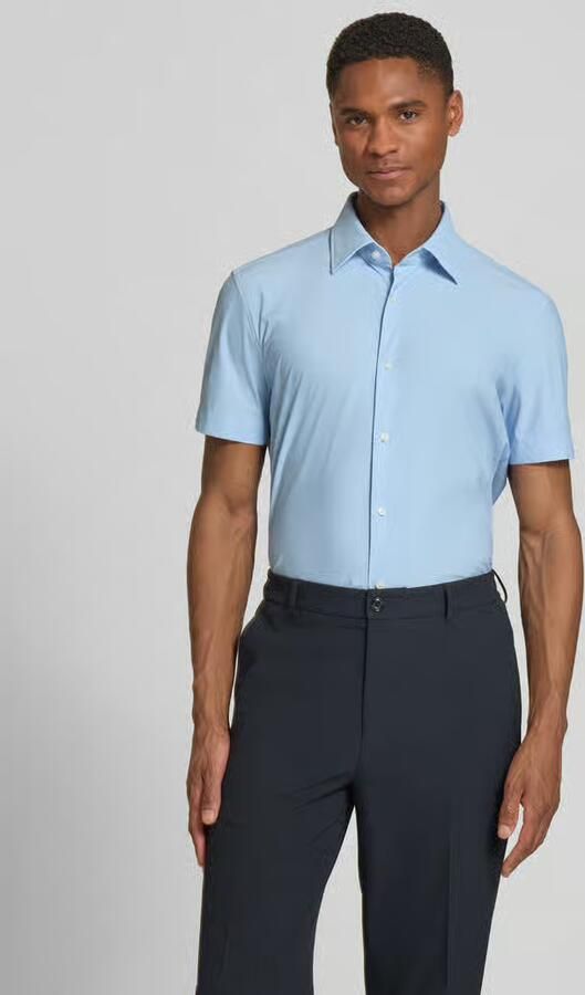 Boss slim fit zakelijk overhemd met korte mouw model 'P-HANK-K-SH-262' - Foto 3