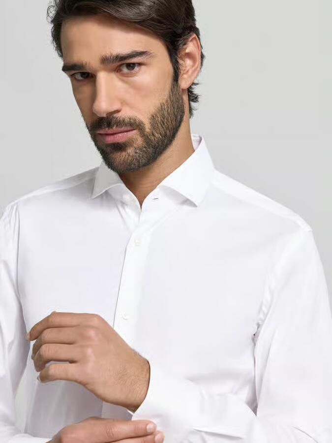 Boss Slim fit zakelijk overhemd met stretch model 'Hank Hai' - Foto 2