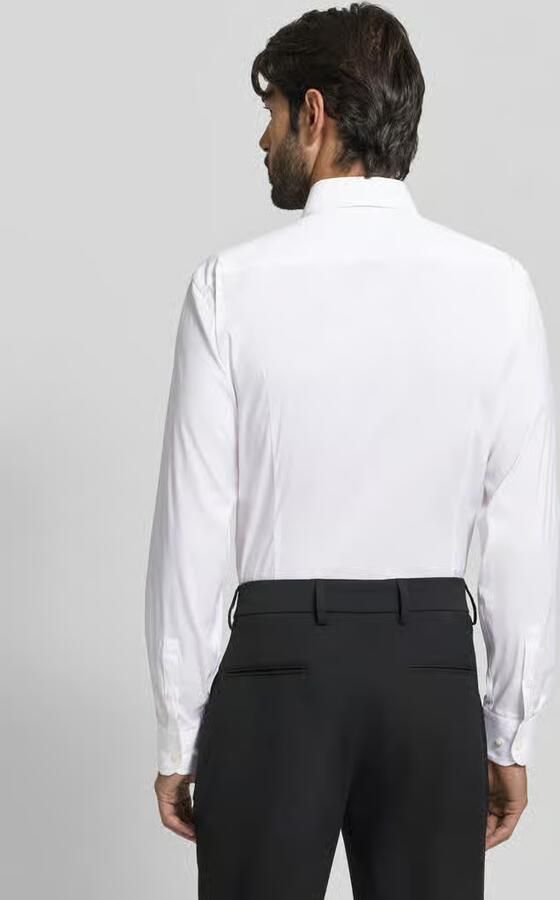 Boss Slim fit zakelijk overhemd met stretch model 'Hank Hai' - Foto 4