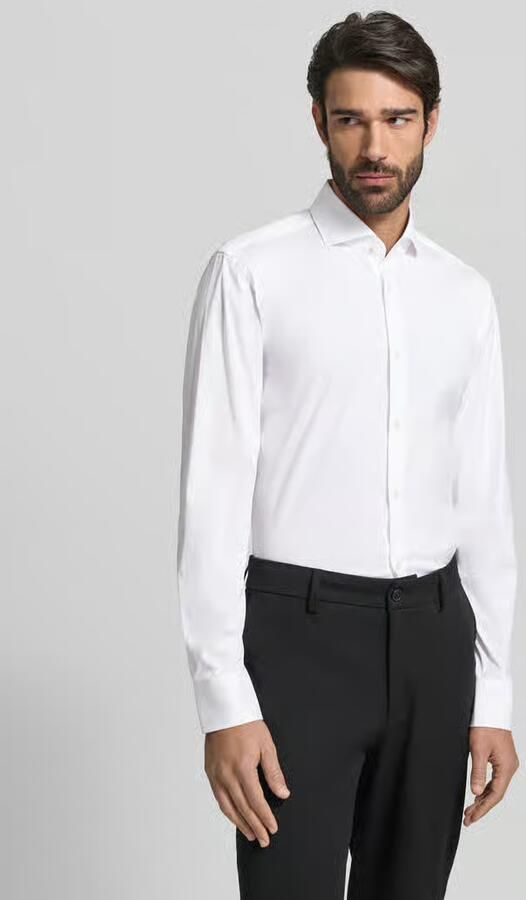 Boss Slim fit zakelijk overhemd met stretch model 'Hank Hai' - Foto 6