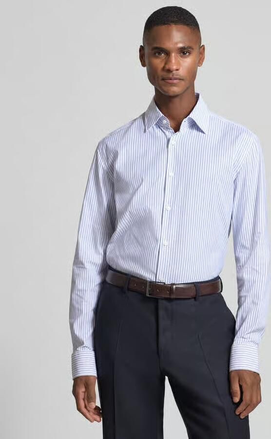 Boss Slim fit zakelijk overhemd van ademend materiaal model 'HANK' - Foto 2