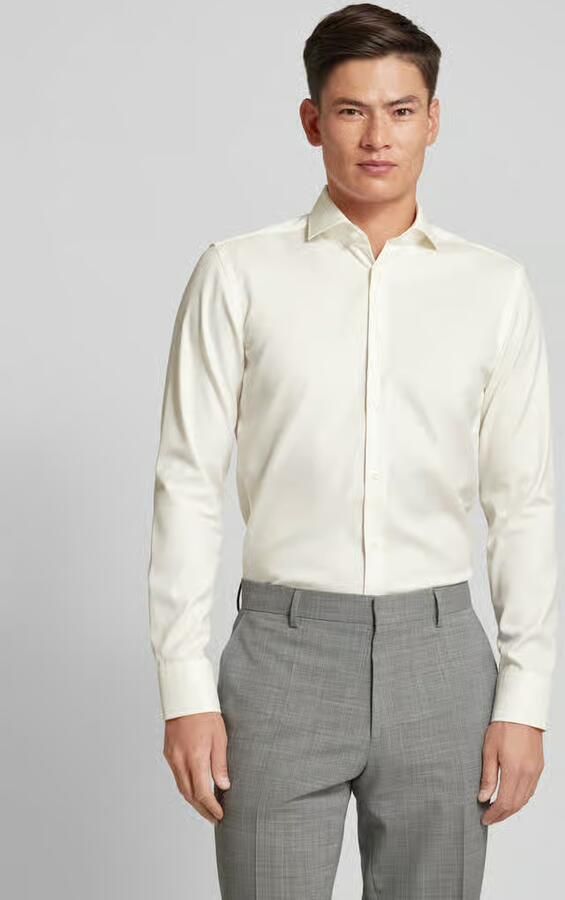 Boss Slim fit zakelijk overhemd van fijn twill - Foto 4