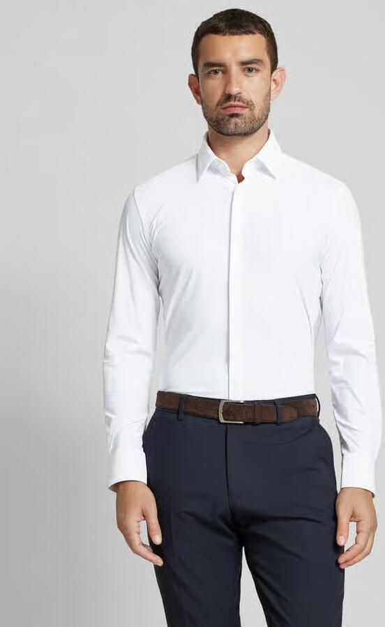 Hugo Boss Herenblouse van blauwe viscose Performance collectie Blue Heren - Foto 18