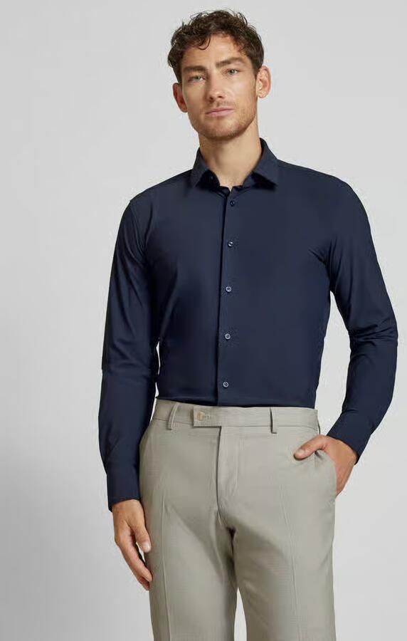 Hugo Boss Herenblouse van blauwe viscose Performance collectie Blue Heren - Foto 14