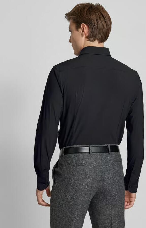 Boss Slim fit zakelijk overhemd van fijn twill met stretch - Foto 8